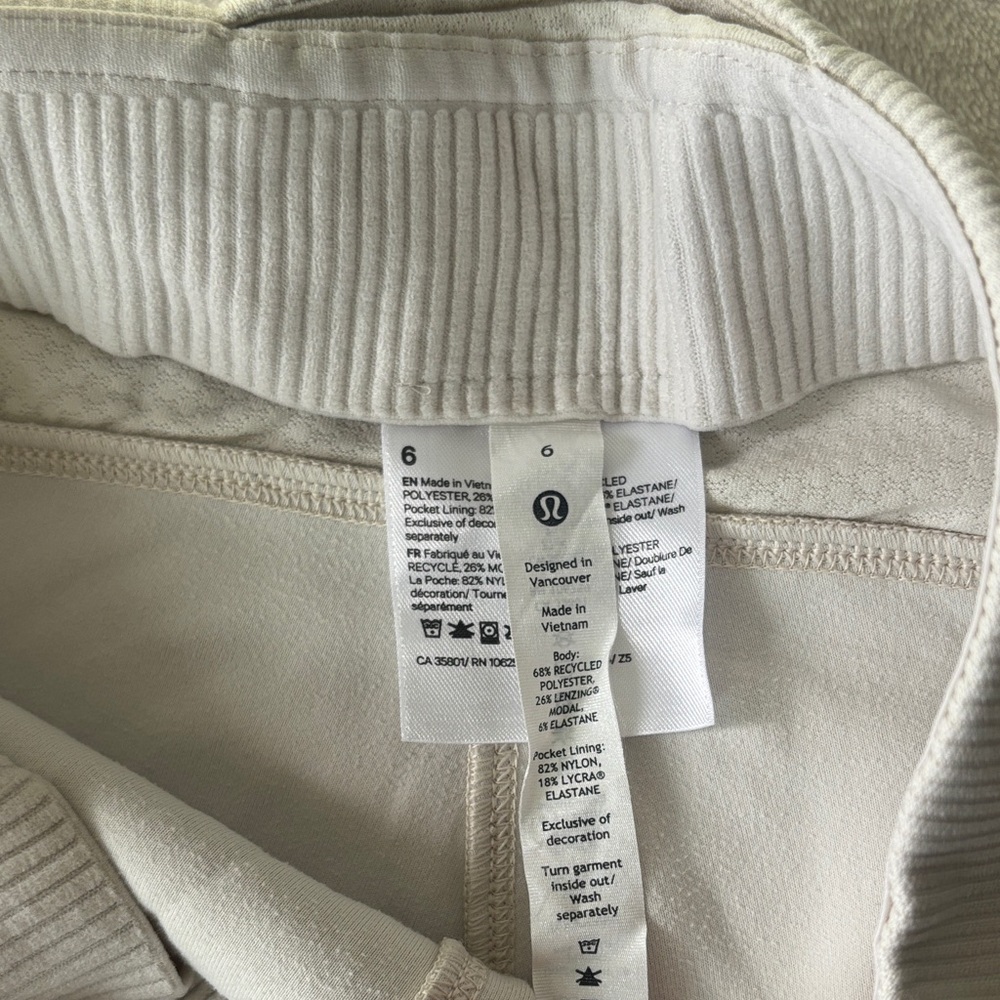lululemon athletica ribbed softstream flared pant with side zippers - Picture 2 of 5